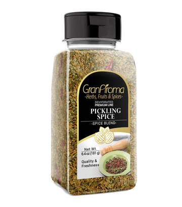 GranAroma Pickling Spice, 6.4 oz, Savory, Spice Blend, Corned Beef & Vegetables