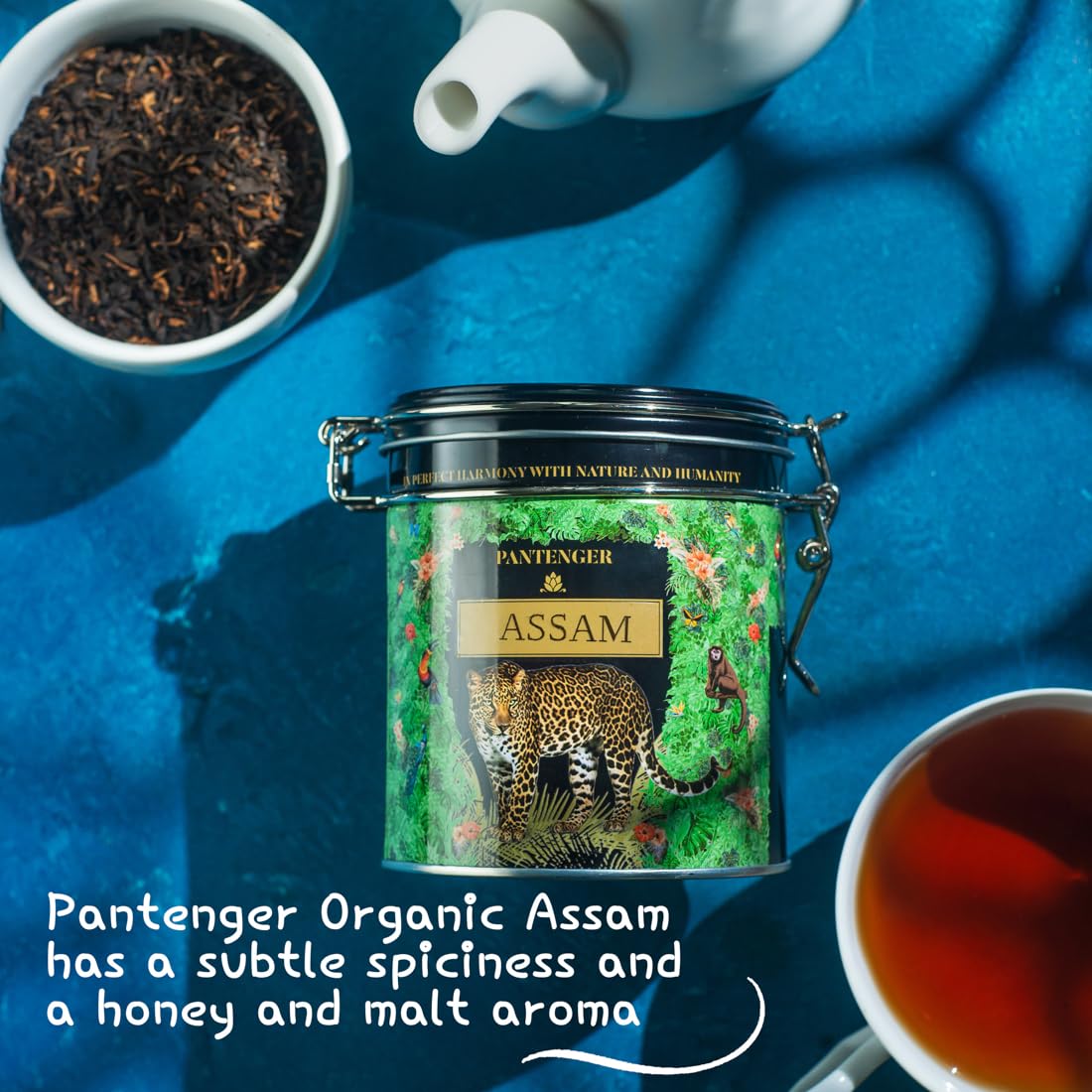 Pantenger Assam Tea Loose Leaf. Second Flush. Organic Black Tea 3.5 Oz (50 Servings). High Quantity Of Golden Tippys. Indian Tea