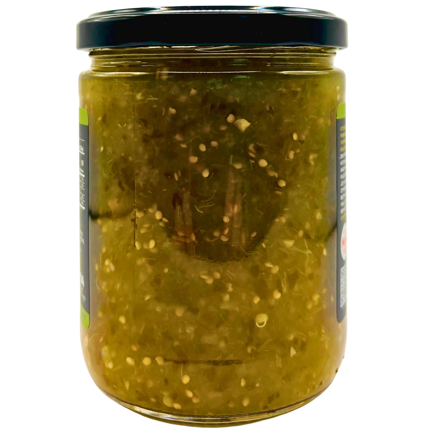 Sixth Day Snacks Hot Salsa Verde (16 oz.) - Gluten Free, Fresh Ingredients, Vegan, and Low Sodium