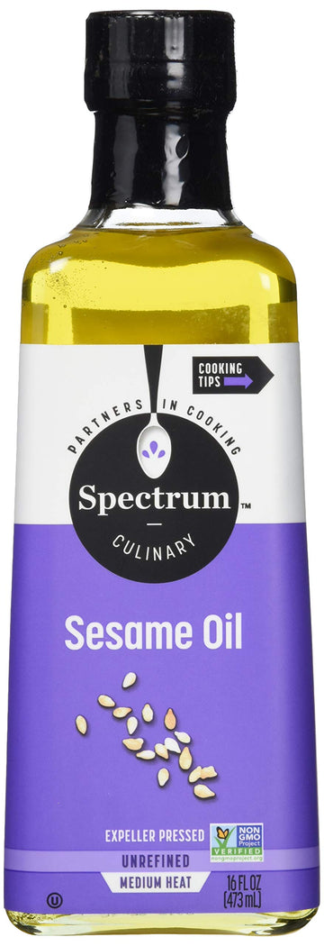Spectrum Culinary Unrefined Sesame Oil, 16 Fl Oz
