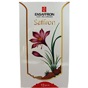 EnSaffron - 12 Gram Natural Premium Thick All Red Saffron Threads, Sunlight Processed Organic Saffron Grade A+ Super Negin Non-G