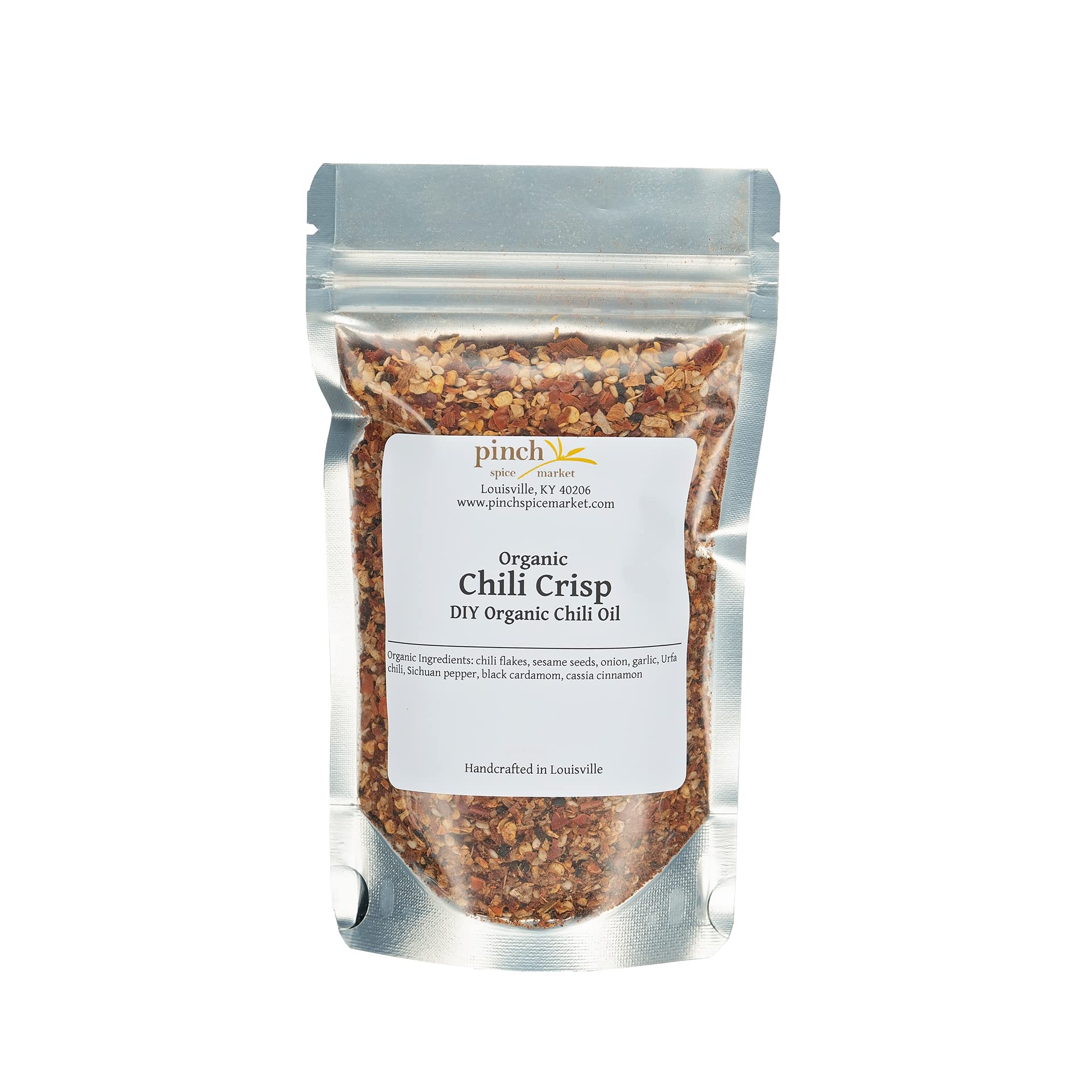 Pinch Spice Market Organic Chili Crisp Oil Mix - 1/4 Cup Tin