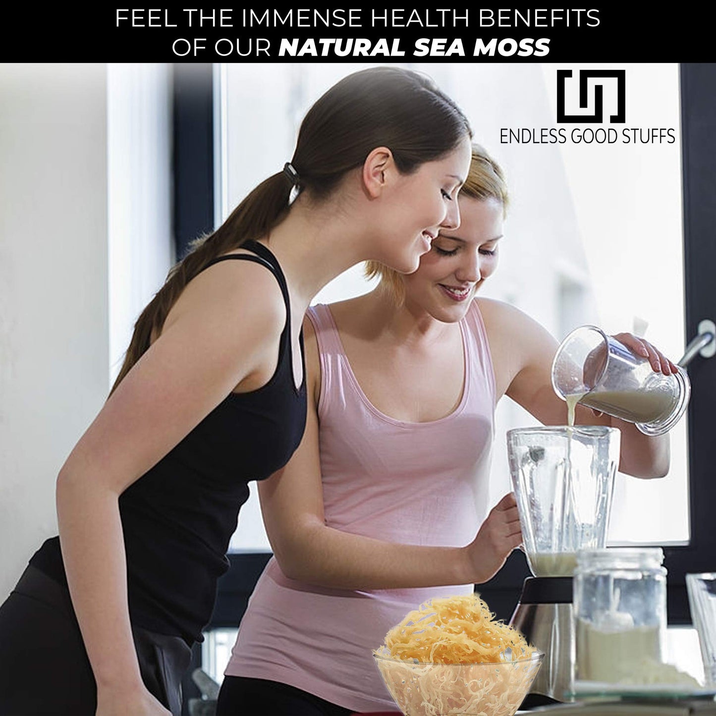 100% Natural Jamaican Irish Sea Moss (16Oz) - Non Gmo No Preservatives, Organic And Wildcrafted - Improve Skin Health - Boost Im