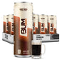 Bum Energy Sugar-Free Energy Drink, Root Beer, Natural Caffeine, 12 oz, Pack of 12, Brown