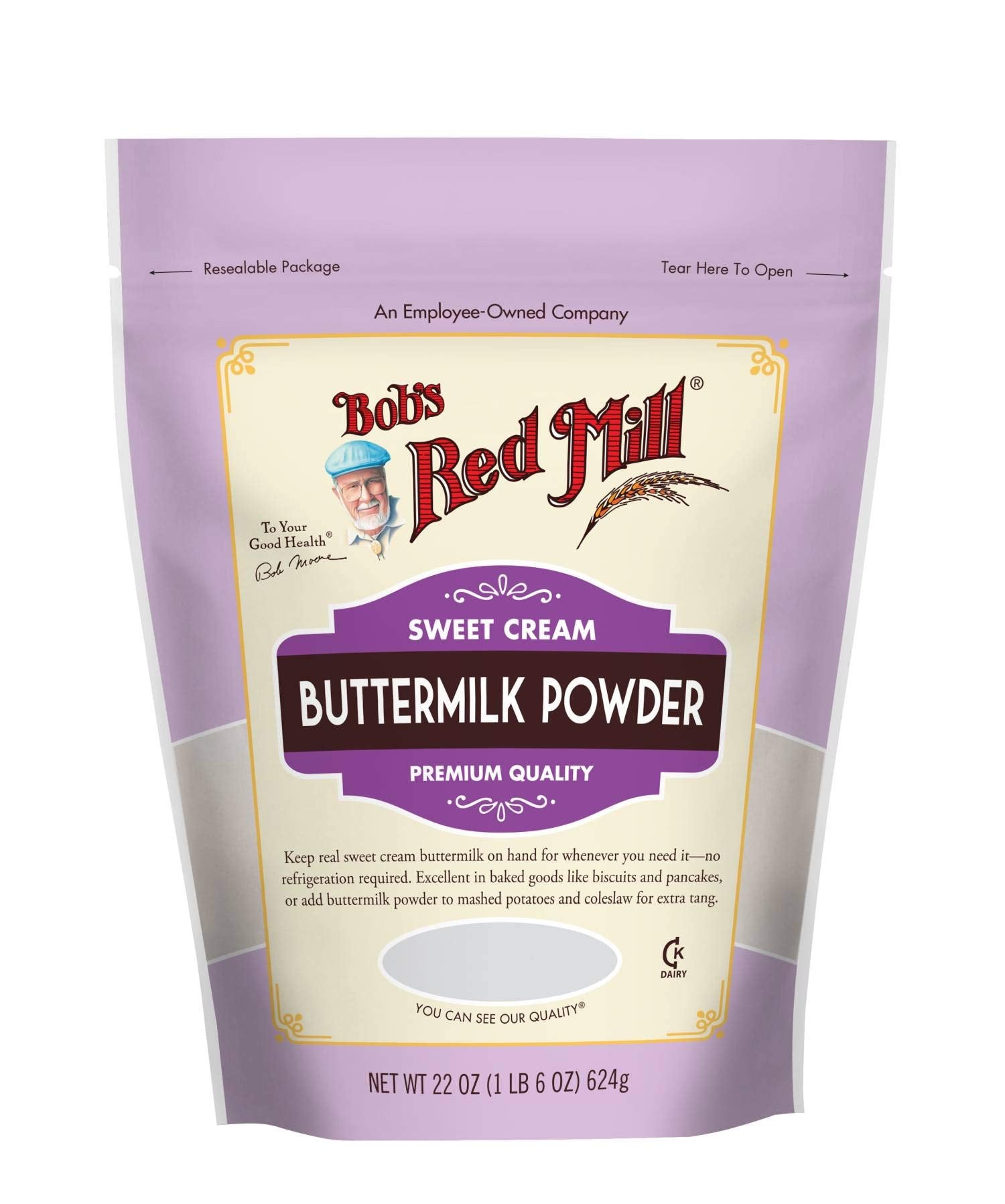 Bobs Red Mill Sweet Cream Buttermilk Milk Powder, 22 Oz