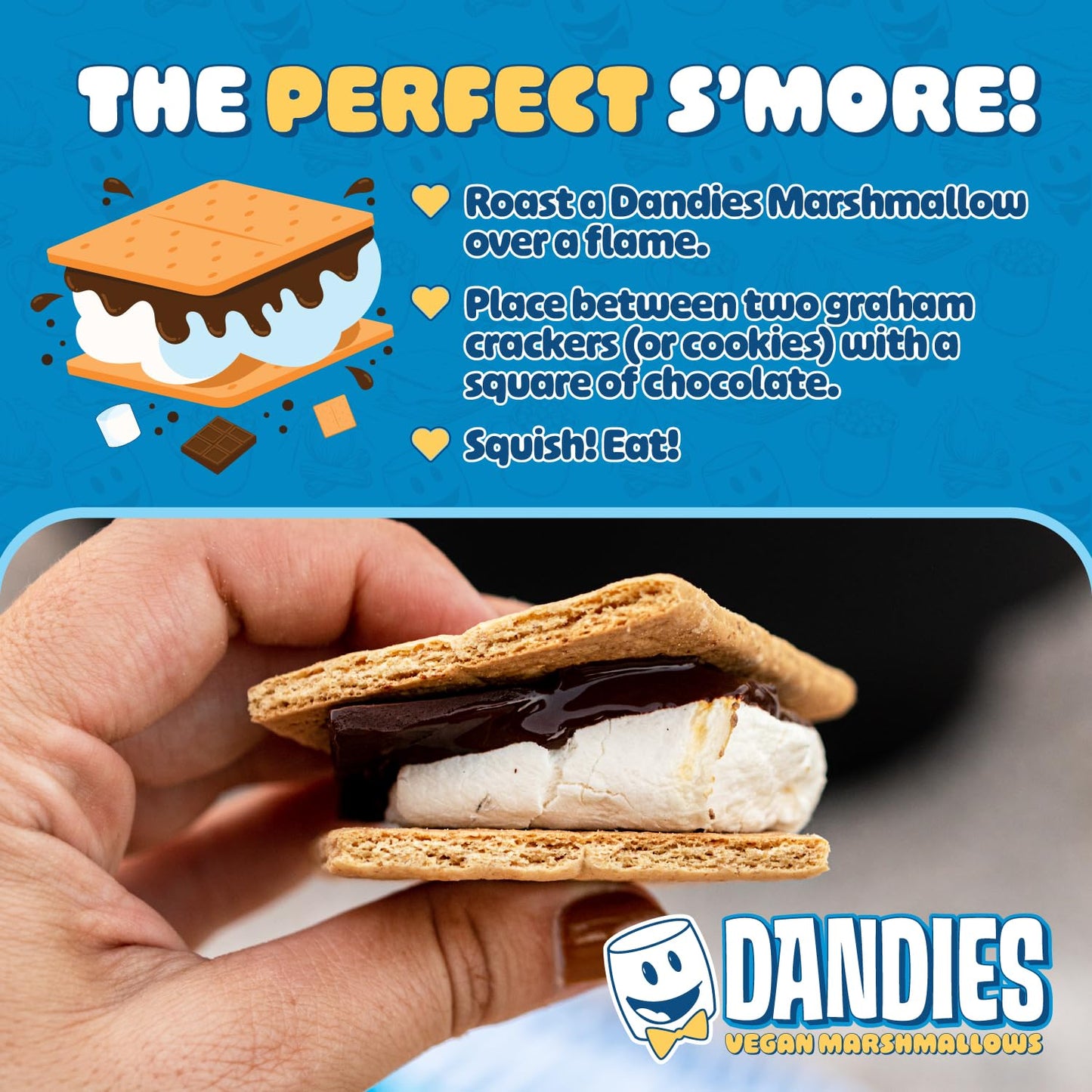Dandies Original Vegan Marshmallows, No Artificial Flavorings, Food Dyes, Corn Syrup, Or Gelatin, Perfect For Roasting, Smores,