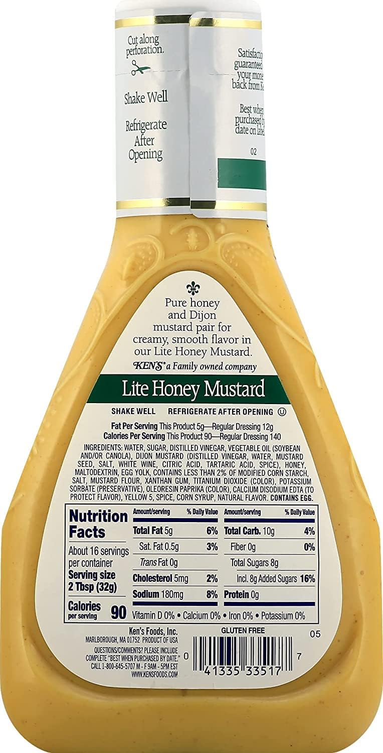 Ken'S Steak House Lite Honey Mustard Dressing (Variety Pack)