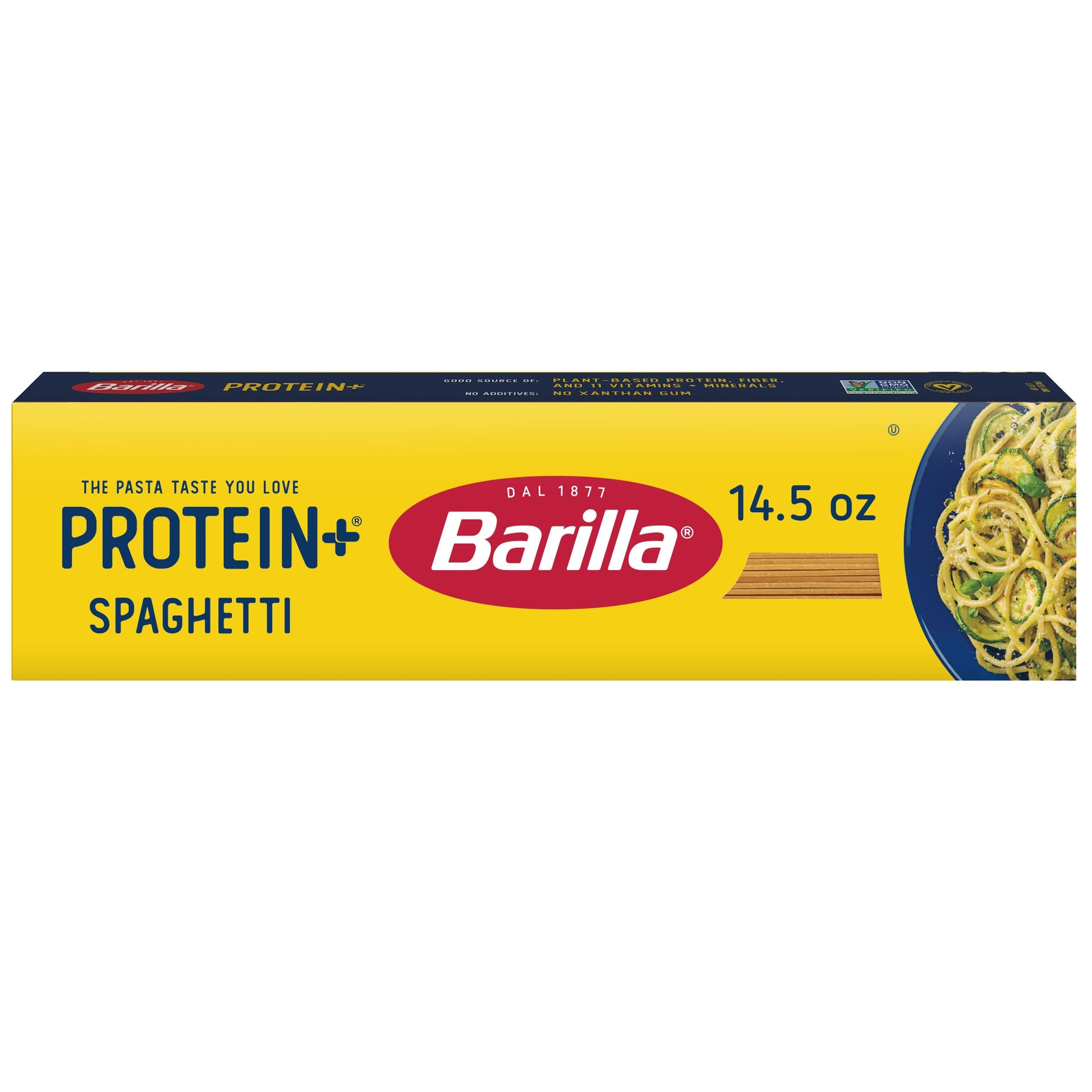 Barilla Protein+ (Plus) Spaghetti Pasta, 14.5 Ounce - plant based - Made from Lentils, Chickpeas & Peas - Non-GMO, Kosher Certif