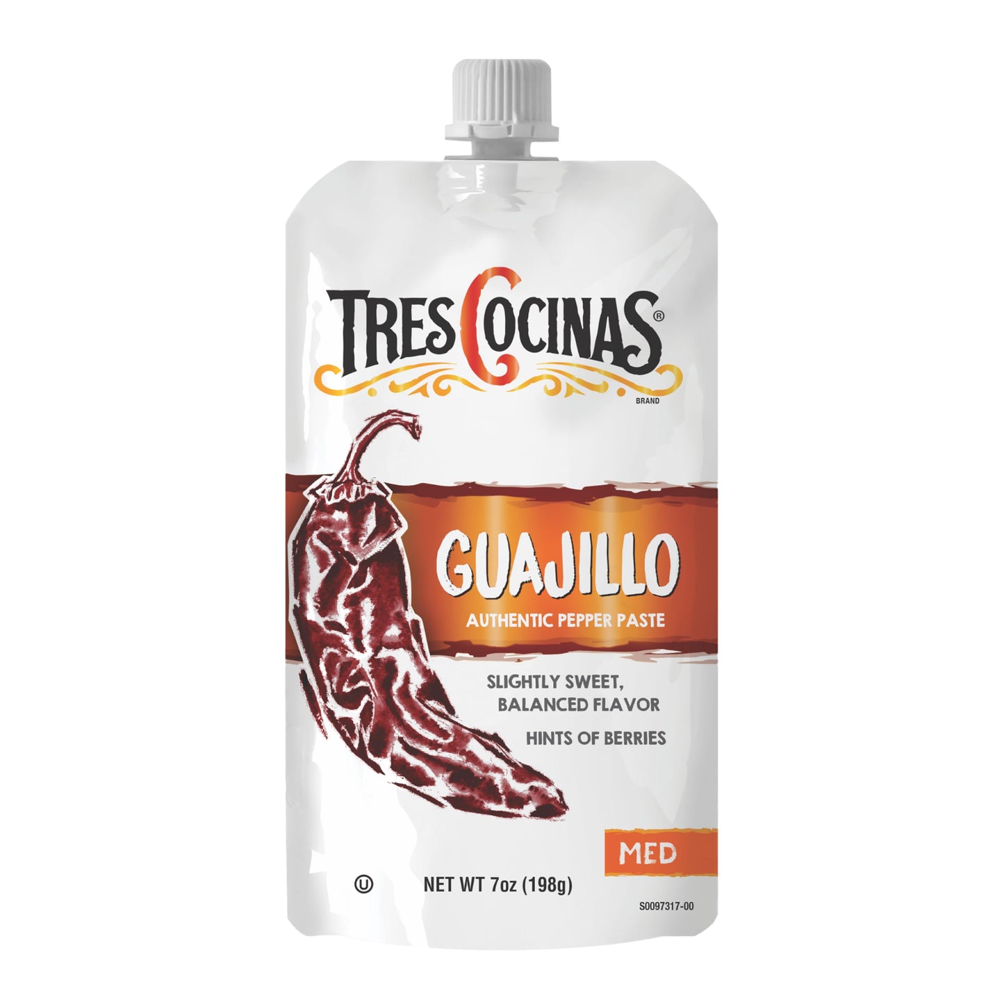 TRES COCINAS Guajillo Pepper Paste| Great for Sauces, Salsas, Marinades, Cocktails, Desserts | Authentic Pepper Pastes for Chefs