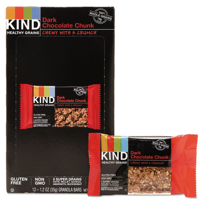 KIND Healthy Grains Bar, Dark Chocolate Chunk, 1.2 Oz, 12/box