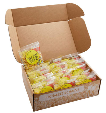 Bjornqorn Mini Bag 15-Pack (Spicy) - Vegan & Gluten-Free Popcorn - Cheesy, Spicy, Umami - (15 1Oz Bags)