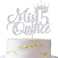 Mis Quince 15 Cake Topper, Cheers To 15 Years, 15Th Birthday Cake Decor, Happy 15Th Birthday Decorations Silver Glitter