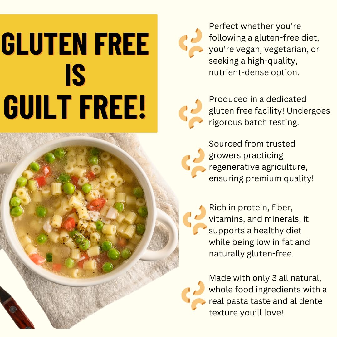 Mountain High Organics Gluten Free Organic Quinoa Pasta, Ditalini - 5lb Bag