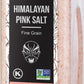 Soeos Himalayan Pink Salt - Fine Grain, 20 oz, Kosher Certified, Pure Rock Salt for Grinders and Salt Mills