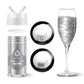 Silver Edible Glitter for Cocktails - 6g Silver Luster Dust Edible Drink Glitter Food Grade Metallic Shimmer Powder Sprinkles fo