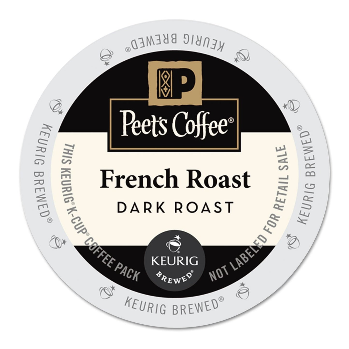 Peets Coffee French Roast, Dark Roast, 22 Count Single Serve K-Cup Coffee Pods for Keurig Coffee Maker