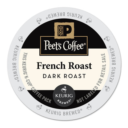 Peets Coffee French Roast, Dark Roast, 22 Count Single Serve K-Cup Coffee Pods for Keurig Coffee Maker
