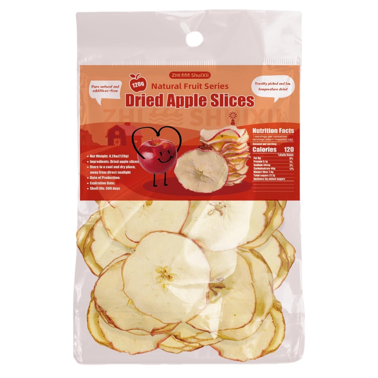 Natural Premium Dried Apple Slices,Dried Apples Slices No Addition,Dried Fruit Tea,Apple Chips Snack,for Cocktails/Simmer Pot Po