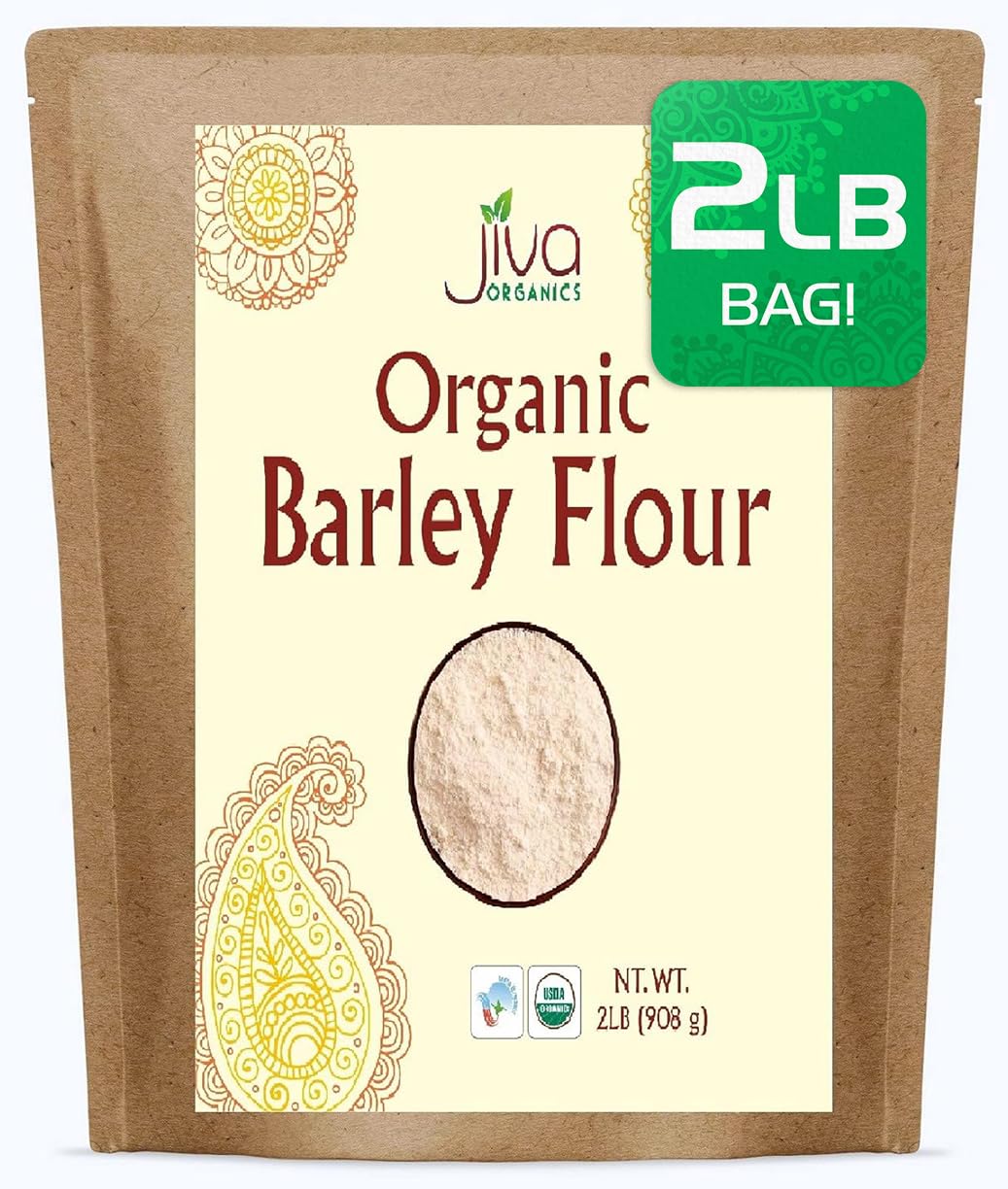 Jiva Organic Barley Flour 2 Pound - All Natural & Raw - Product of India