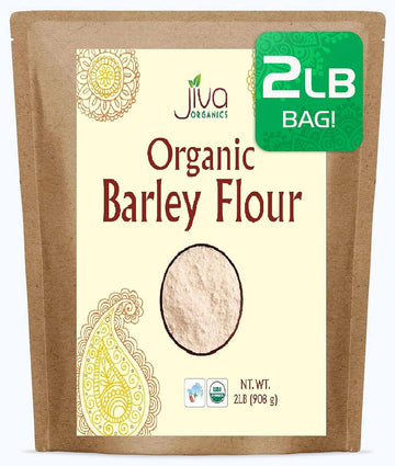 Jiva Organic Barley Flour 2 Pound - All Natural & Raw - Product of India