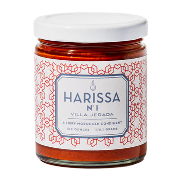 Villa Jerada, Harissa No. 1, 6 Oz, Fiery Moroccan Hot Sauce With Preserved Lemon, The Perfect Amount Of Savory, Tang, And Spice To Any Meal, Harissa - 1 Jar