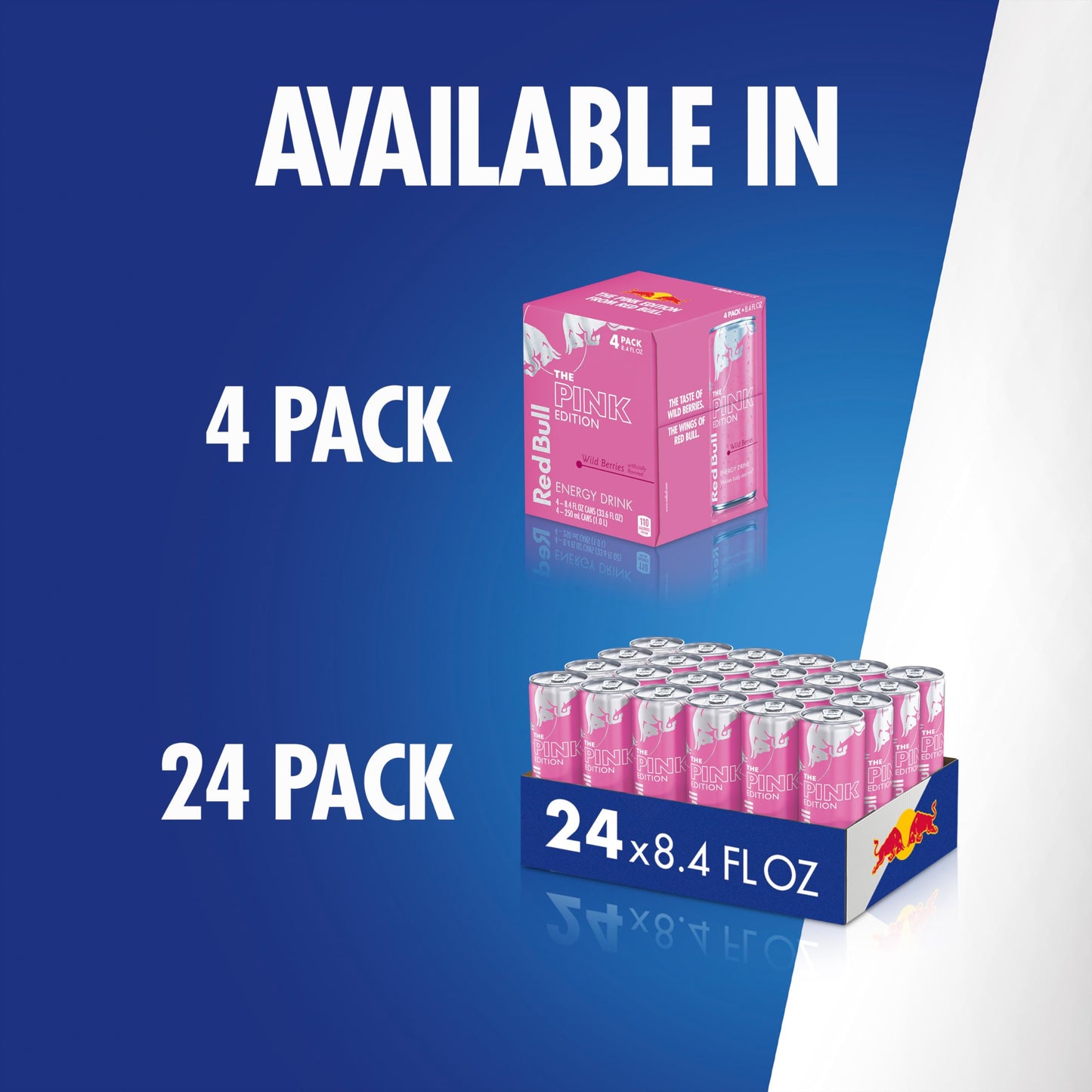 Red Bull Wild Berries  Pink Edition  with 80mg Caffeine plus Taurine & B Vitamins  8.4 Fl Oz  6 Packs of 4 Cans (Pack of 24)