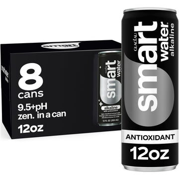 Smartwater Alkaline + Antioxidant Aluminum Can 12oz 8pk