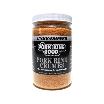 Pork King Good Unseasoned Pork Rind Breadcrumbs (Low Carb Keto Diet)! Perfect For Ketogenic, Paleo, Gluten-Free, Sugar Free and 