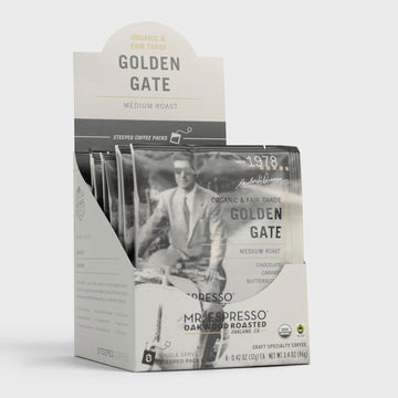 Mr. Espresso Organic Coffee - Ethically Sourced Single Serve Coffee Packets - 8 Servings Of Fair Trade, Medium Dark Roast Perfec