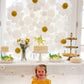 YCTHUNFISH 25 Pack Dinosaur Cupcake Toppers Glitter Gold 1st Birthday Decorations Baby Shower Supplies