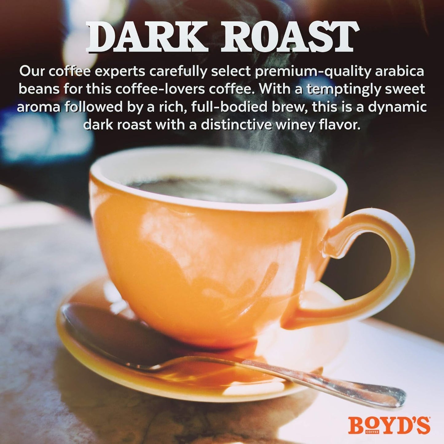 Boyds Coffee French No. 6 Coffee -Ground Dark Roast- Blended from 100% Arabica - Rich & Full-Flavored - Single Cup - 12 Count (Pack of 6)