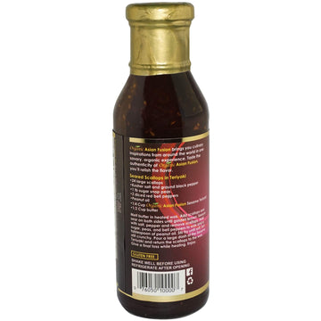Organic Asian Fusion Sesame Teriyaki Sauce - USDA Organic, Non GMO Project Verified, Gluten Free, Kosher Parve, Made in USA, 15