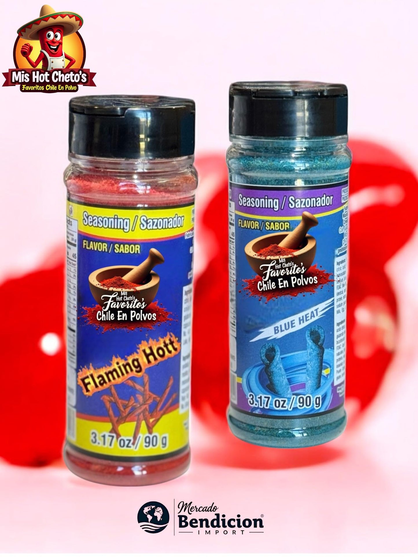 Generic Flaming Hot Chili Powder - Blue Taki Flavor, 2 Pack