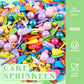 Rainbow Sprinkles For Cake Decorating 4.23Ounce - Colored Pearl Sprinkles For Cupcake Toppers, Ice Cream, Candy, Cookie Decorati