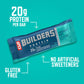 CLIF BUILDERS Protein Bars - Chocolate Mint Flavor - 20g Plant Based Protein - Gluten Free - Non-GMO - Low Glycemic - No Artificial Sweeteners - 2.4 oz. (6 Pack)