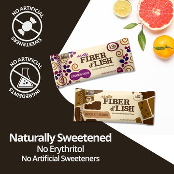 Nugo Fiber Dlish Peanut Chocolate Chip, 12G High Fiber, Vegan, 160 Calories, 16 Count