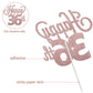 Lingteer Happy 36Th Birthday Cake Topper - Cheers To 36Th Birthday 36 Years Old Birthday Party Cake Decorations Sign.