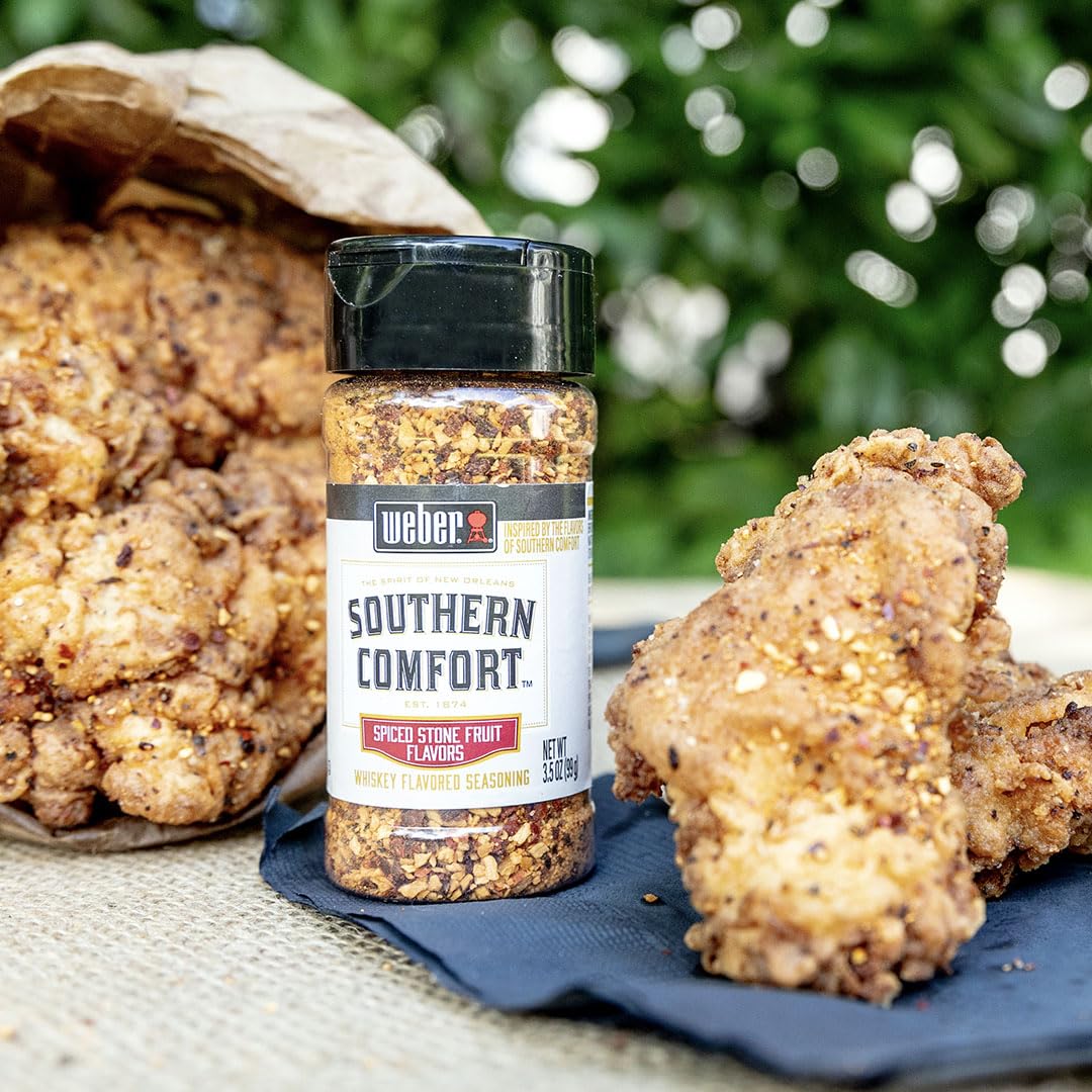 Weber BBQ Seasoning, Southern Comfort spirit-inspired flavor Flavor, 3.5 oz, Model 1165026