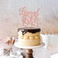 Rssta i Cake Topper, Glitter Legend Since 1945, 80th Birthday, Rose Gold, Model XM310, Paper Material
