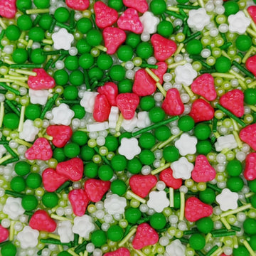 Strawberry Sprinkles Candy Mix Size Edible Pearls Cake Decorations Cupcake Toppers Cookie Decorating Perfect For Wedding Party V