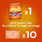 Jolly Time Microwave Popcorn, Blast O Butter, 1.5oz Personal Bag, Pack of 10