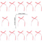 Gyufise 30Pcs Bowknot Cake Toppers, Dark Pink, 2.9in x 5.7in, Baby Shower and Birthday Party Decorations