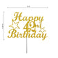 42 Birthday Cake Topper Gold Glitter, Party Decoration Ideas, Premium Quality, Sturdy Doubled Sided Glitter, Acrylic Stick. Made