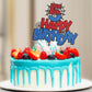 Spider Birthday Cake Topper, Double-Sided Spider Cake Topper Decorations Birthday Cakes Decorations For Boys Girls(Number 5)