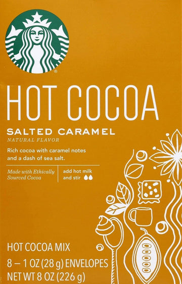 Starbucks Classic Hot Cocoa (Salted Caramel, 8 Count (Pack of 1))