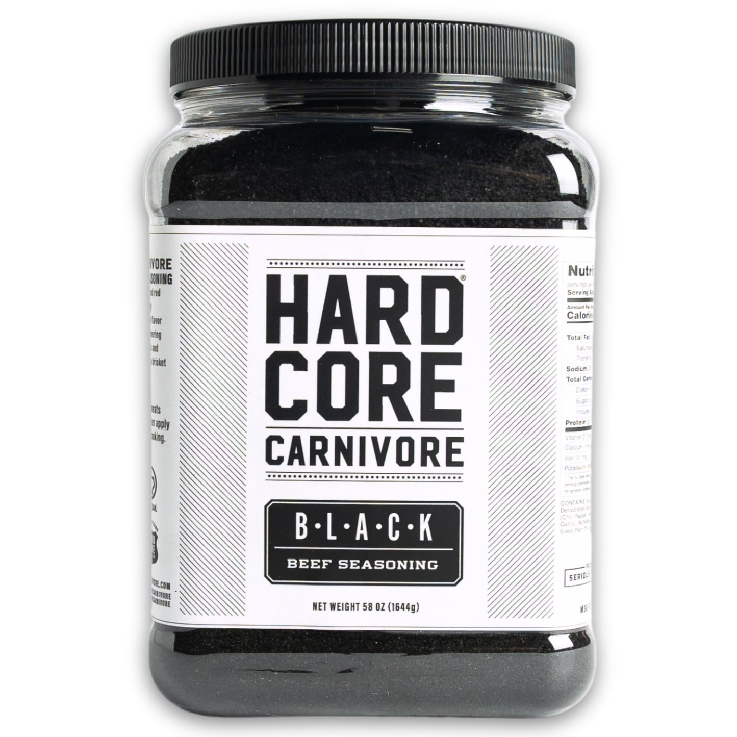 Hardcore Carnivore Black Charcoal Seasoning for Steak and BBQ, 50 Ounce Pack