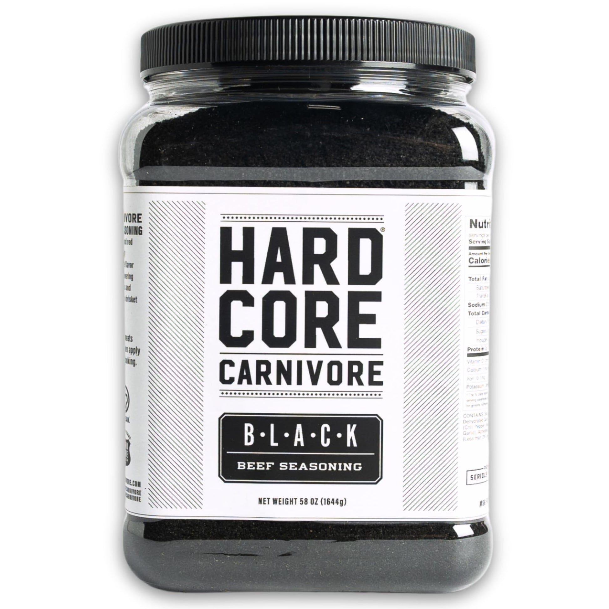 Hardcore Carnivore Black Charcoal Seasoning for Steak and BBQ, 50 Ounce Pack