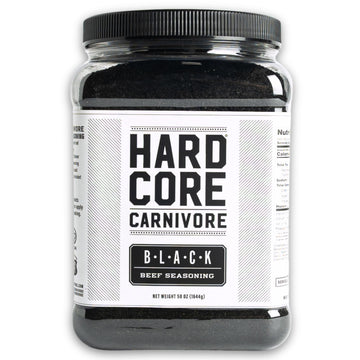 Hardcore Carnivore Black Charcoal Seasoning for Steak and BBQ, 50 Ounce Pack