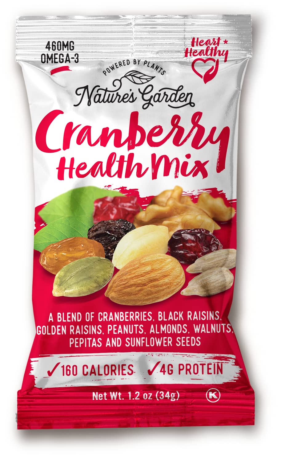 Natures Garden Healthy Trail Mix Snack Pack - Premium Nuts and Seeds, 57.6 oz, Food Allergy Free, 48 Individual Bags