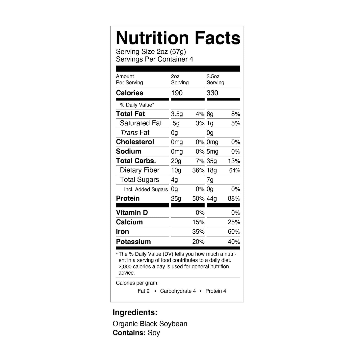 The Only Bean Organic Black Bean Spaghetti - High Protein, Gluten-Free, Vegan, 8 oz Pack